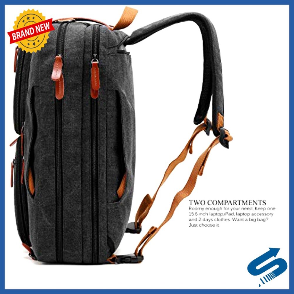 Convertible Laptop Bag Multi-Functional Travel Bu… - image 3